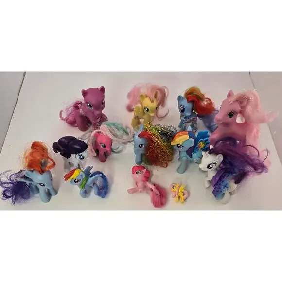 My Little Pony MLP Toy Figure Lot of 13 Ponies Assorted Mixed Lot Pretend Play - Picture 4 of 11